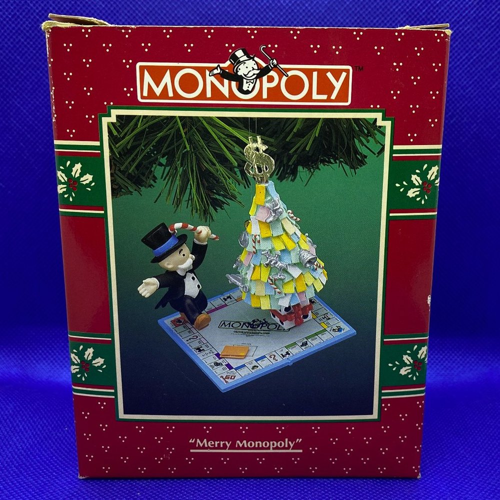 ENESCO Treasury Merry Monopoly Christmas Ornament 1995